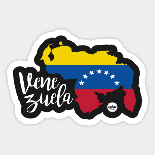 Venezuela Map Zona 7 estrellas Sticker